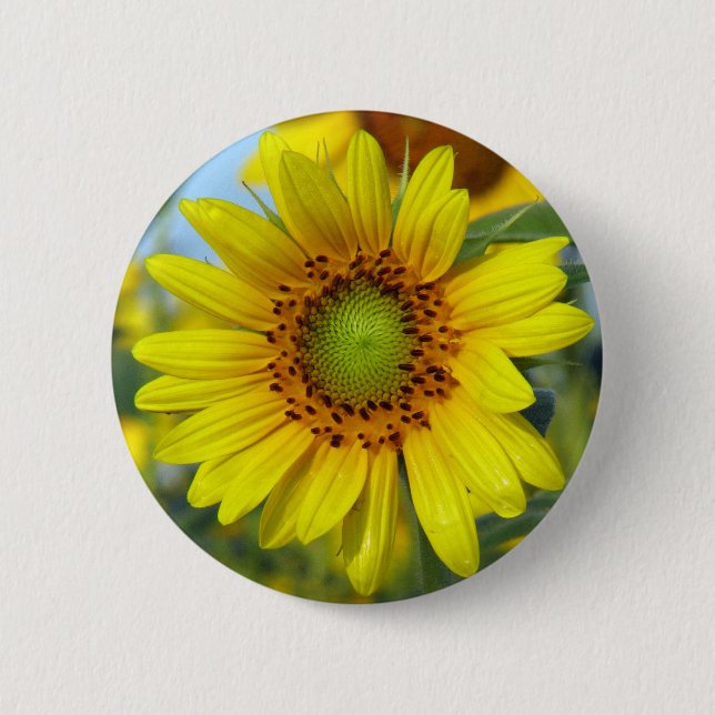 Badge Rond 5 Cm Tournesol (Devant)