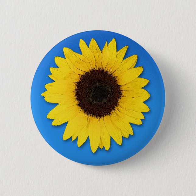 BADGE ROND 5 CM TOURNESOL (Devant)