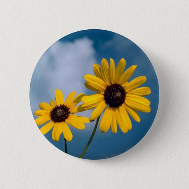 Badge Rond 5 Cm Tournesol (Devant)