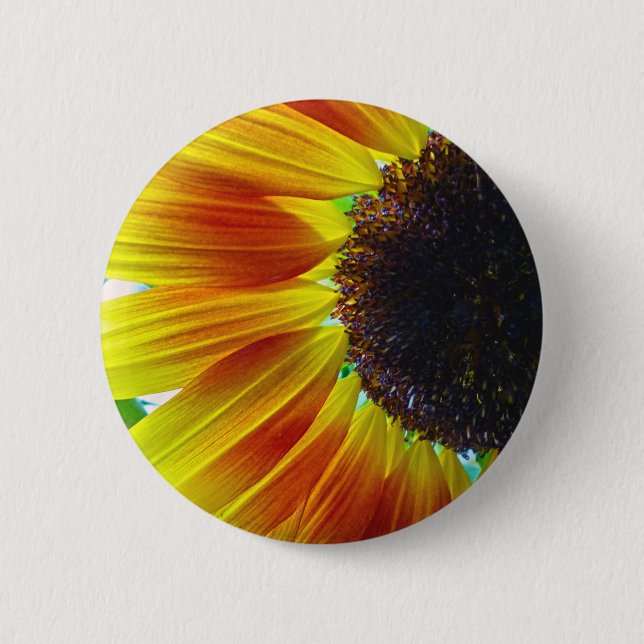 Badge Rond 5 Cm Tournesol (Devant)