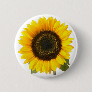 Badge Rond 5 Cm Tournesol