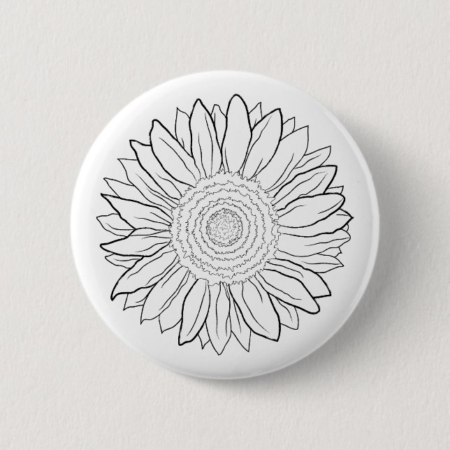 Badge Rond 5 Cm tournesol (Devant)