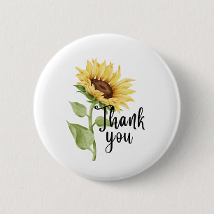 Badge Rond 5 Cm Tournesol