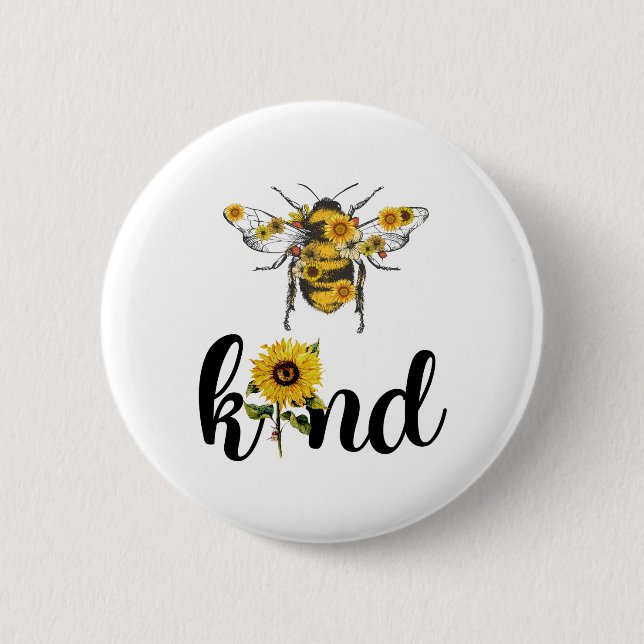 Badge Rond 5 Cm Tournesol Abee (Devant)