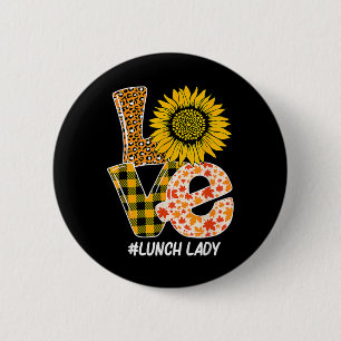 Badge Rond 5 Cm Tournesol Automne Automne Amour Déjeuner Dame Drôl