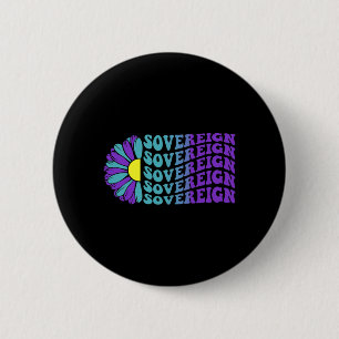 Badge Rond 5 Cm Tournesol de sensibilisation à la prévention du su