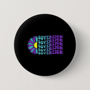 Badge Rond 5 Cm Tournesol de sensibilisation à la prévention du su