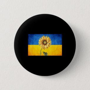 Badge Rond 5 Cm Tournesol Ukraine Drapeau ukrainien Vintage stand