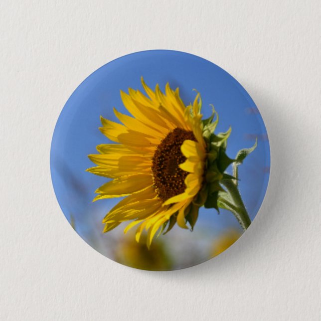 Badge Rond 5 Cm Tournesols ensoleillés (Devant)