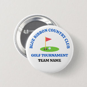 Badge Rond 5 Cm Tournoi de golf personnalisé Golfeur de Country Cl