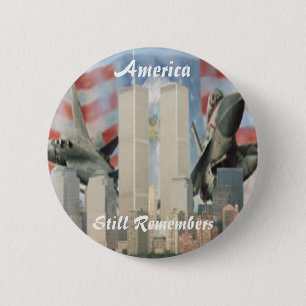 Badge Rond 5 Cm Tours jumelles 9/11 Bouton du souvenir