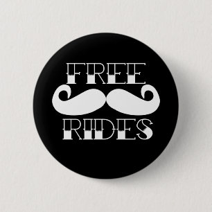 Badge Rond 5 Cm Tours libres de moustache