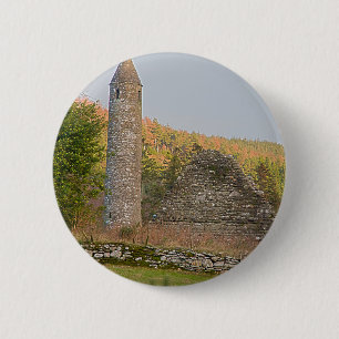 Badge Rond 5 Cm Tours rondes irlandaises de plus de 1 000 ans