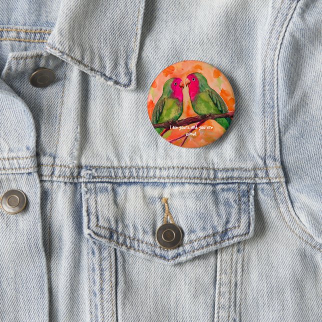 Badge Rond 5 Cm tourterelle (En situation)