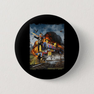Badge Rond 5 Cm Tous à bord du train Trump amusant Donald Trump 20