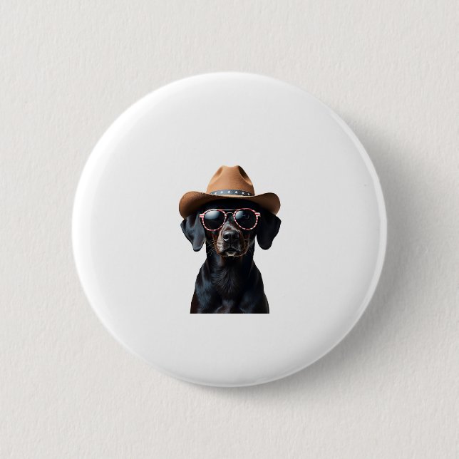 Badge Rond 5 Cm TOUS LES AMÉRICAINS Amateurs de CHIENS pit bull (3 (Devant)