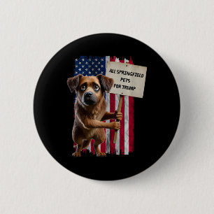 Badge Rond 5 Cm Tous Les Animaux De Springfield Pour Trump Ils Man