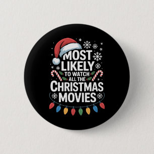 Badge Rond 5 Cm Tous Les Films De Noël Les Plus Susceptibles De Re