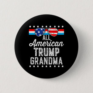 Badge Rond 5 Cm Tous les grands-mères Trump américains drapeau amé