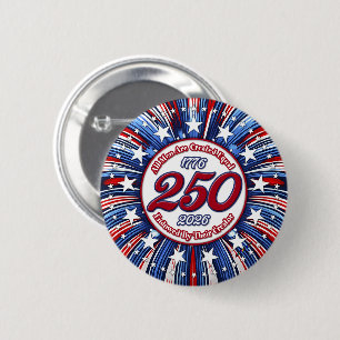 Badge Rond 5 Cm Tous les hommes sont créés égaux Graphique Feu d'a