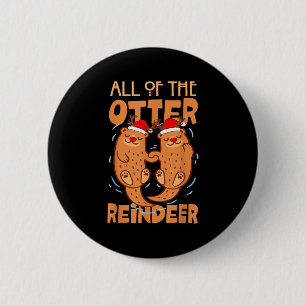 Badge Rond 5 Cm Tous Les Noël De Noël De La Rindée De Otter
