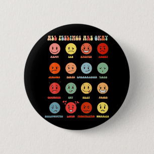 Badge Rond 5 Cm Tous Les Sens Sont D'Accord Problèmes De Santé Men