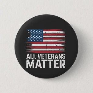 Badge Rond 5 Cm Tous les vétérans matière 4 juillet américain patr
