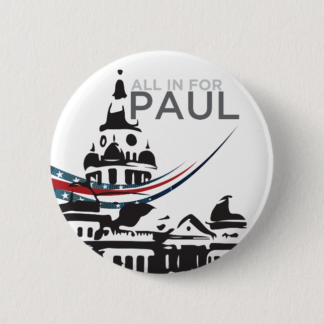 Badge Rond 5 Cm Tous pour Paul - bouton de tribunal (Devant)