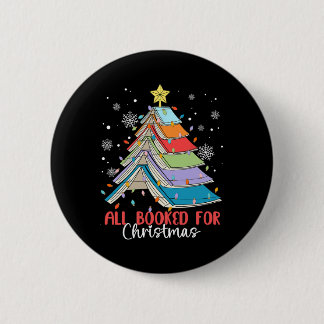 Badge Rond 5 Cm Tous Réservés Pour Noël Livre Arbre de Noël Lumièr