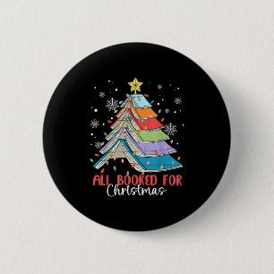 Badge Rond 5 Cm Tous Réservés Pour Noël Livre Arbre de Noël Lumièr