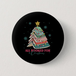 Badge Rond 5 Cm Tous Réservés Pour Noël Livre Arbre de Noël Lumièr