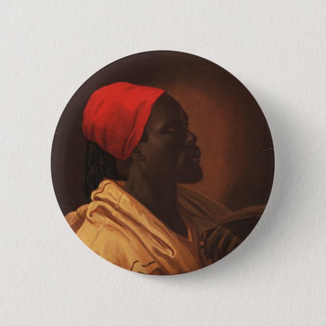 Badge Rond 5 Cm Toussaint L'Ouverture par George DeBaptiste (1870) (Devant)