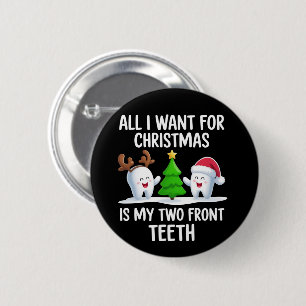 Badge Rond 5 Cm Tout ce que je veux pour Noël, ce sont mes deux de