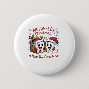 Badge Rond 5 Cm Tout ce que je veux pour Noël, ce sont vos deux de