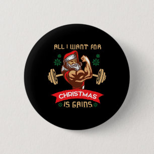 Badge Rond 5 Cm Tout ce que je veux pour Noël, c'est des gains T-S