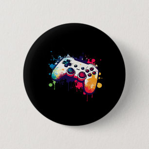 Badge Rond 5 Cm Tout Ce Que Jeu Vidéo Contrôleur Gamer Me Garde