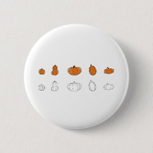 Badge Rond 5 Cm Tout citrouille