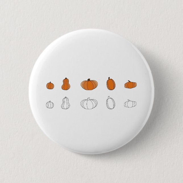 Badge Rond 5 Cm Tout citrouille (Devant)