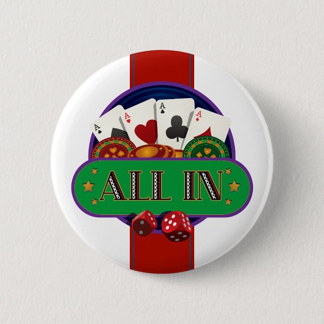 Badge Rond 5 Cm Tout dans Casino Poker (Devant)