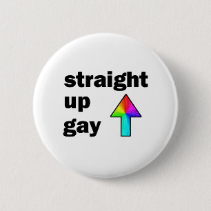 Badge Rond 5 Cm Tout droit gay