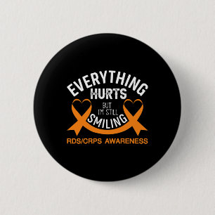 Badge Rond 5 Cm Tout fait mal Je suis toujours souriant - Rsd Crps