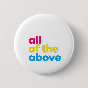 Badge Rond 5 Cm Tout le mois de la Pride LGBT Pansexual ci-dessus