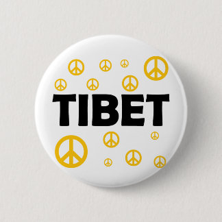 Badge Rond 5 Cm Tout le monde aime le Thibet