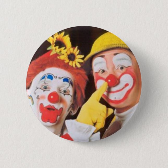 Badge Rond 5 Cm Tout Le Monde Aime Un Clown (Devant)