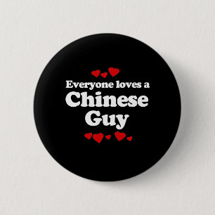 Badge Rond 5 Cm Tout le monde aime un T-shirt type chinois