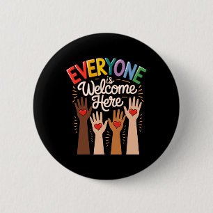 Badge Rond 5 Cm Tout Le Monde Est Bienvenue Ici Idaho Enseignant 1