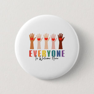 Badge Rond 5 Cm Tout Le Monde Est Bienvenue Ici Idaho Enseignant 2