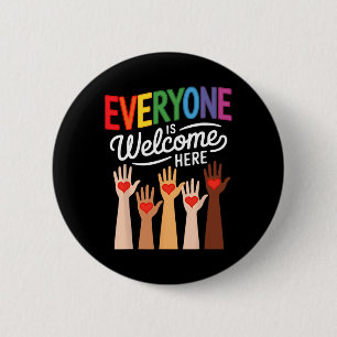 Badge Rond 5 Cm Tout Le Monde Est Bienvenue Ici Idaho Enseignant 4