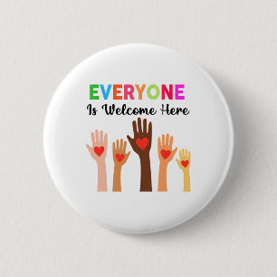Badge Rond 5 Cm Tout Le Monde Est Bienvenue Ici Idaho Enseignant 6