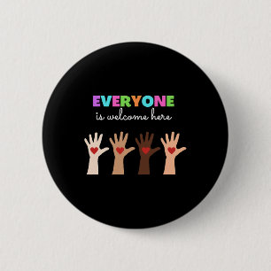 Badge Rond 5 Cm Tout Le Monde Est Bienvenue Ici Idaho Enseignant 7